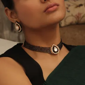 Elegant Silver Mangalsutra Choker