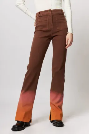 Ellis Trousers Denim Gradient Brown