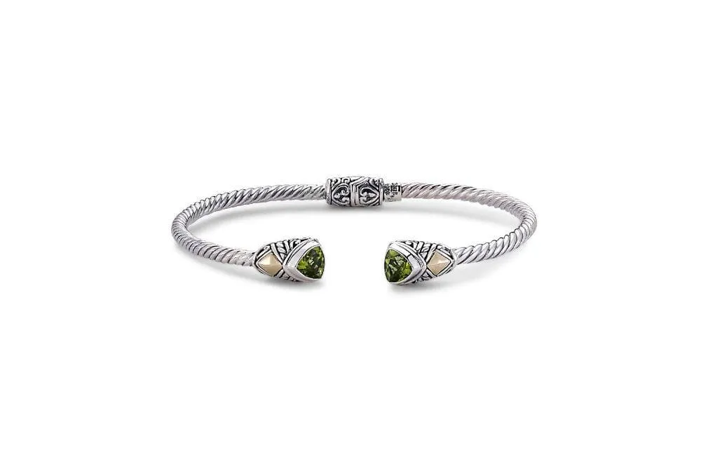 Gemma Bangle- Peridot