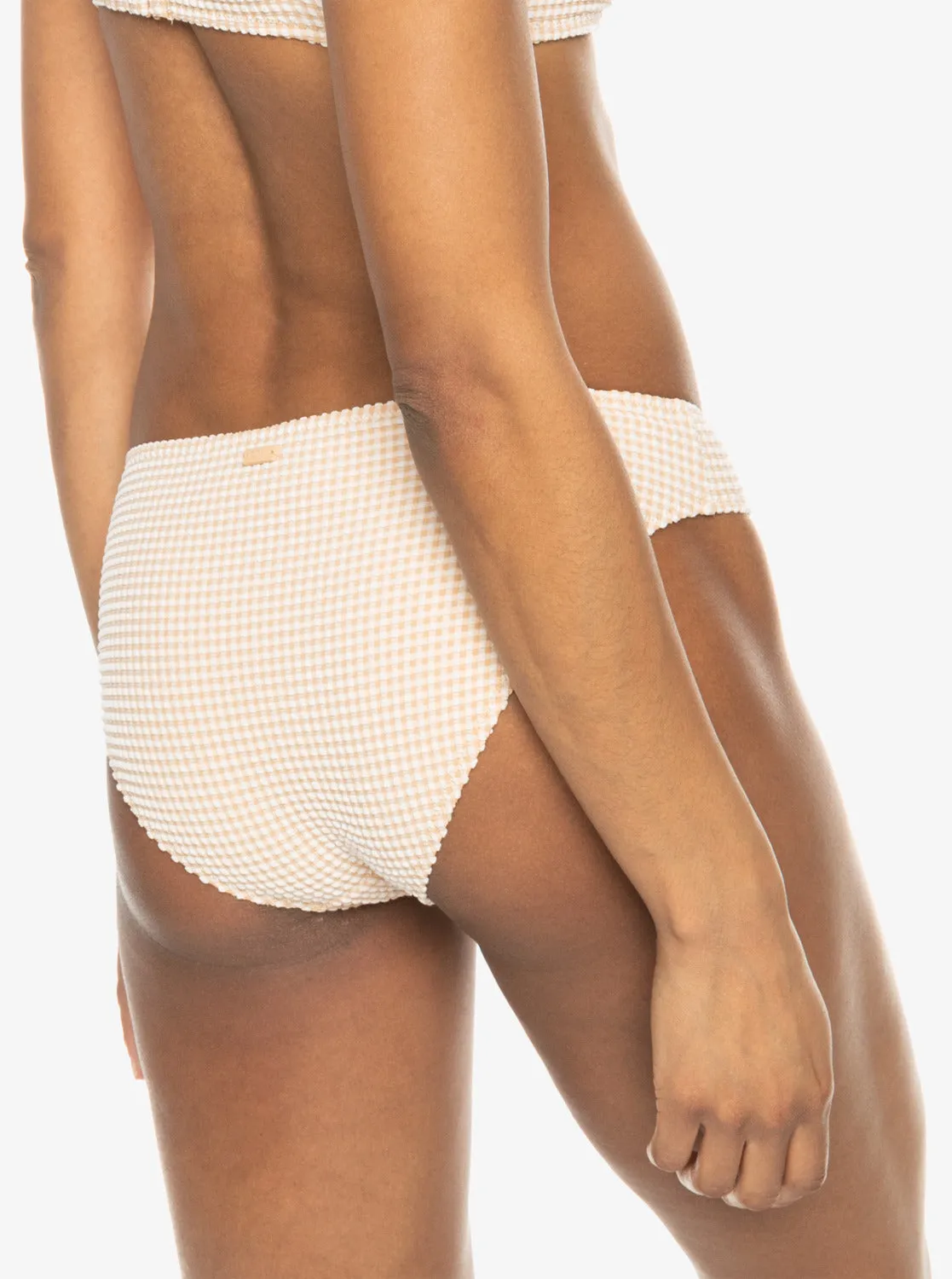 Gingham Hipster Bikini Bottoms - Porcini