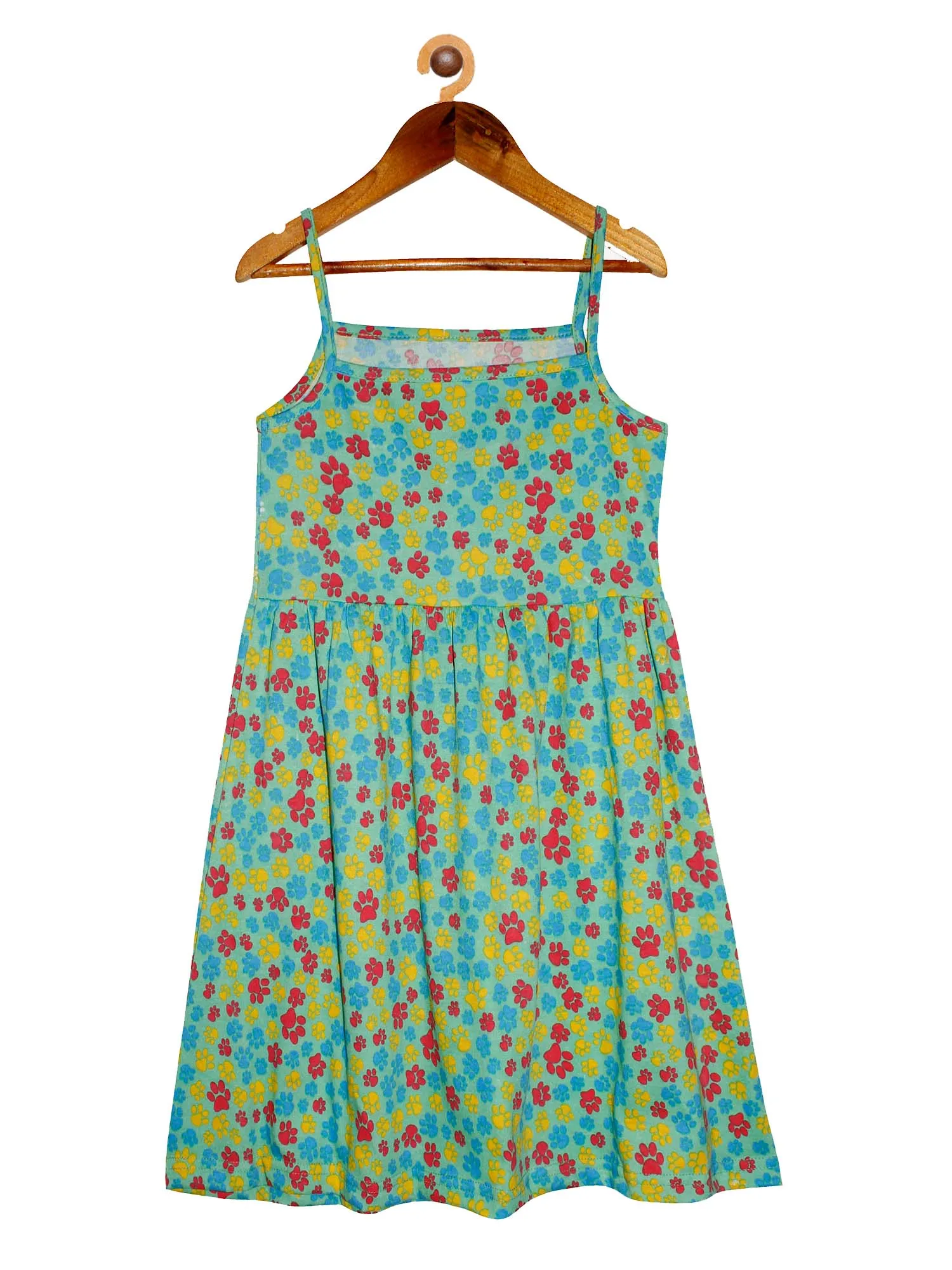 Girls Printed Strap Dress