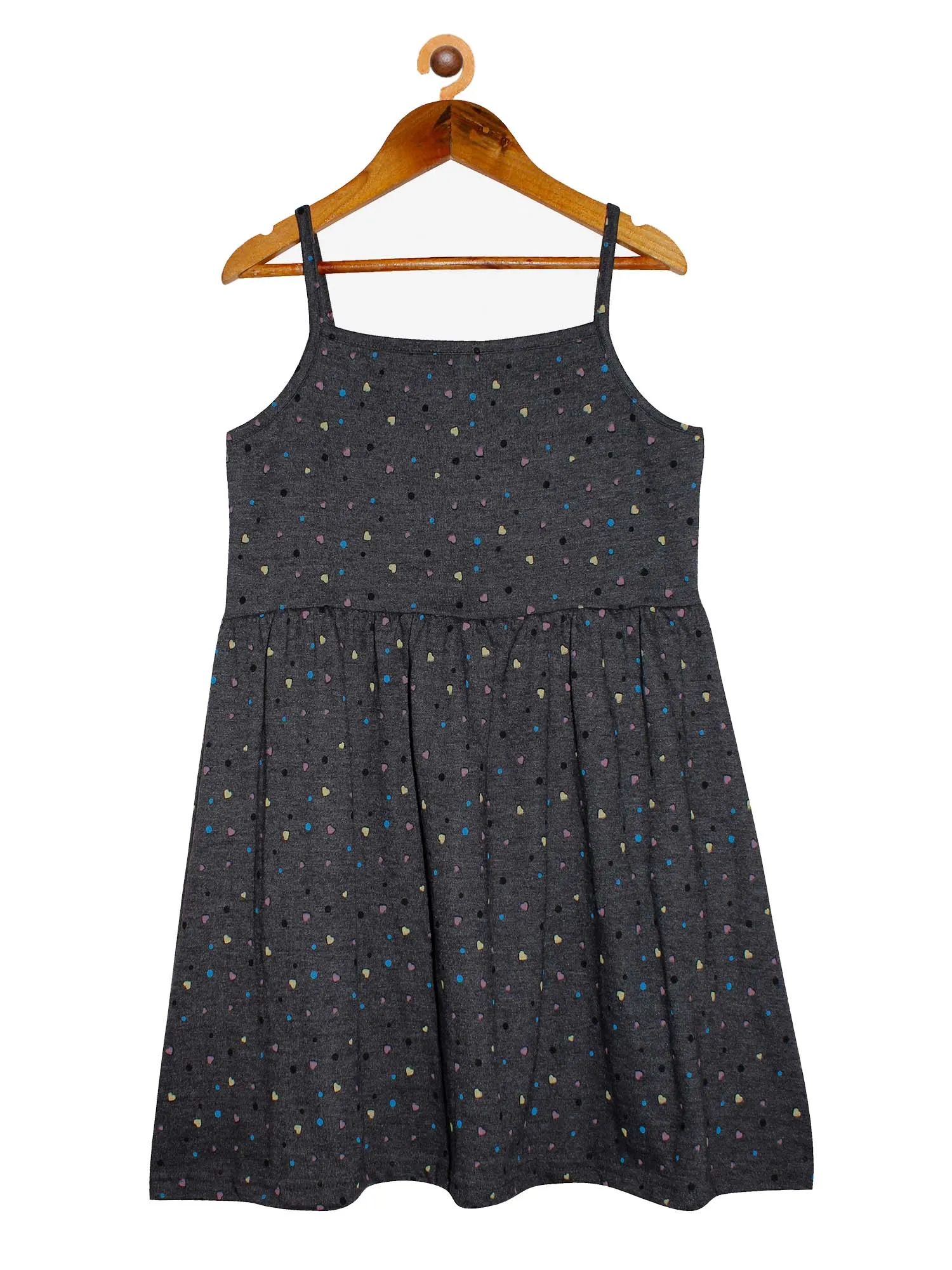 Girls Printed Strap Dress