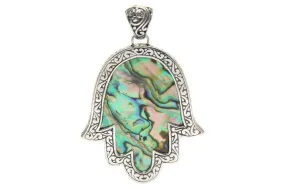 Hamsa Reef Pendant- Paua