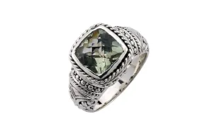 Honesty Ring- Green Amethyst