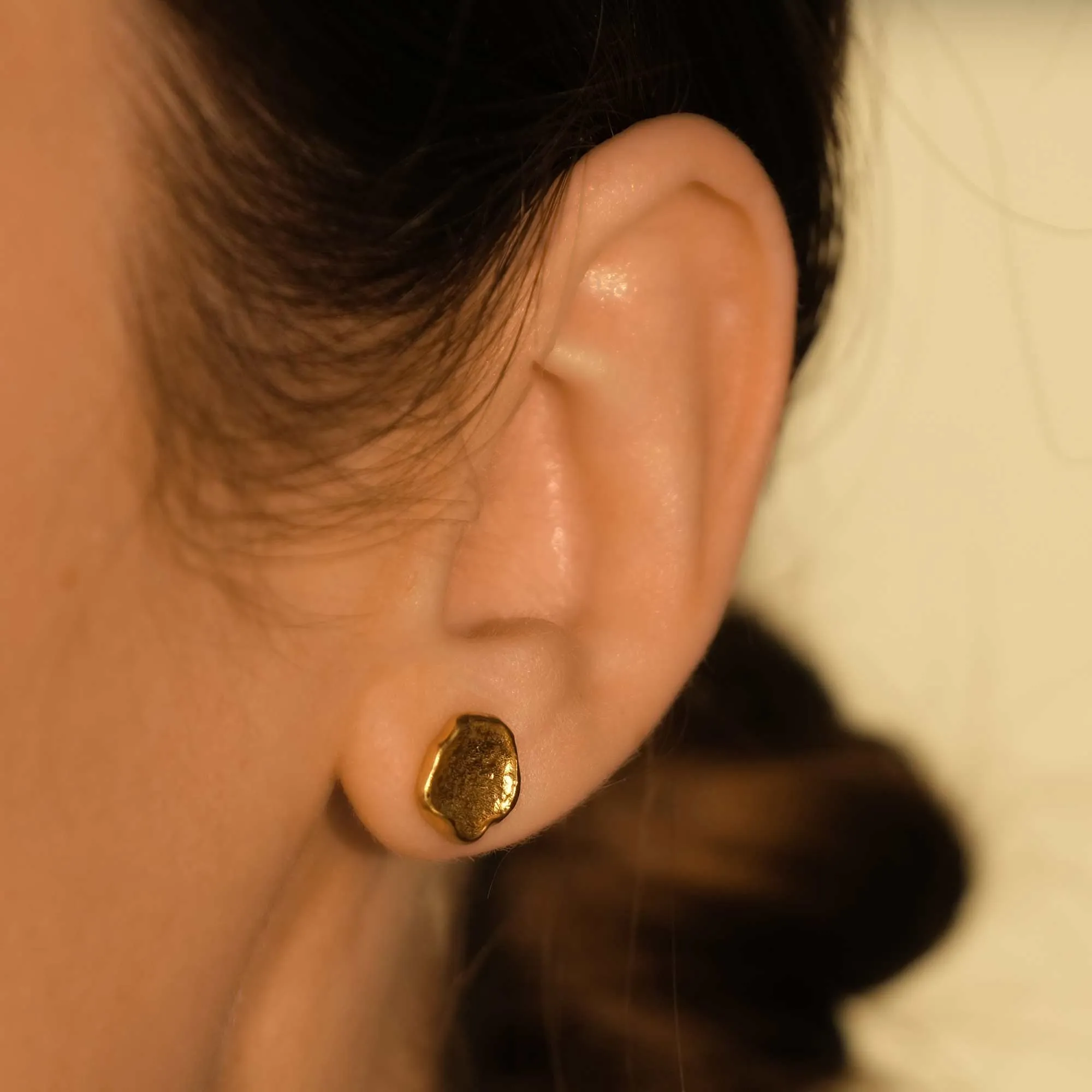 Icarus Molten Gold Studs