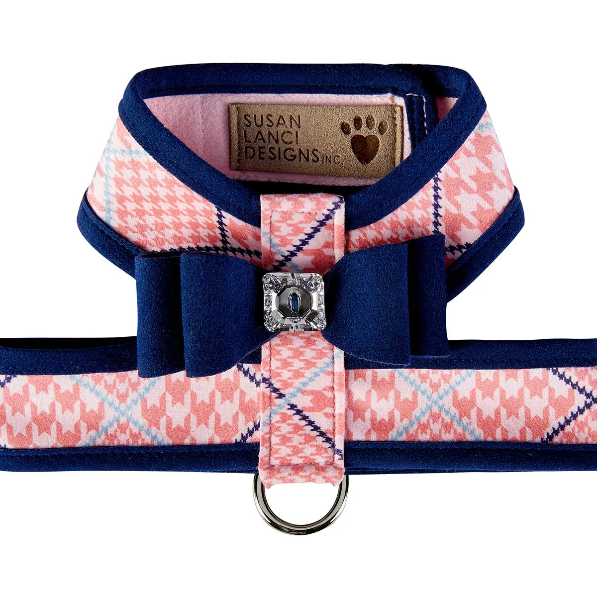 Indigo Big Bow Tinkie Harness with Indigo Trim