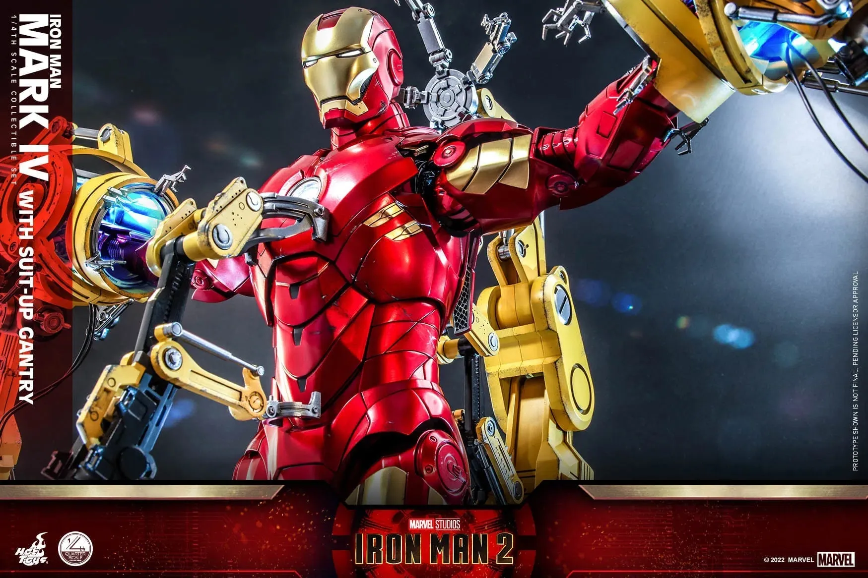 Iron Man: MKIV With Suit Up Gantry: Iron Man 2: Marvel: Quarter Scale: QS021