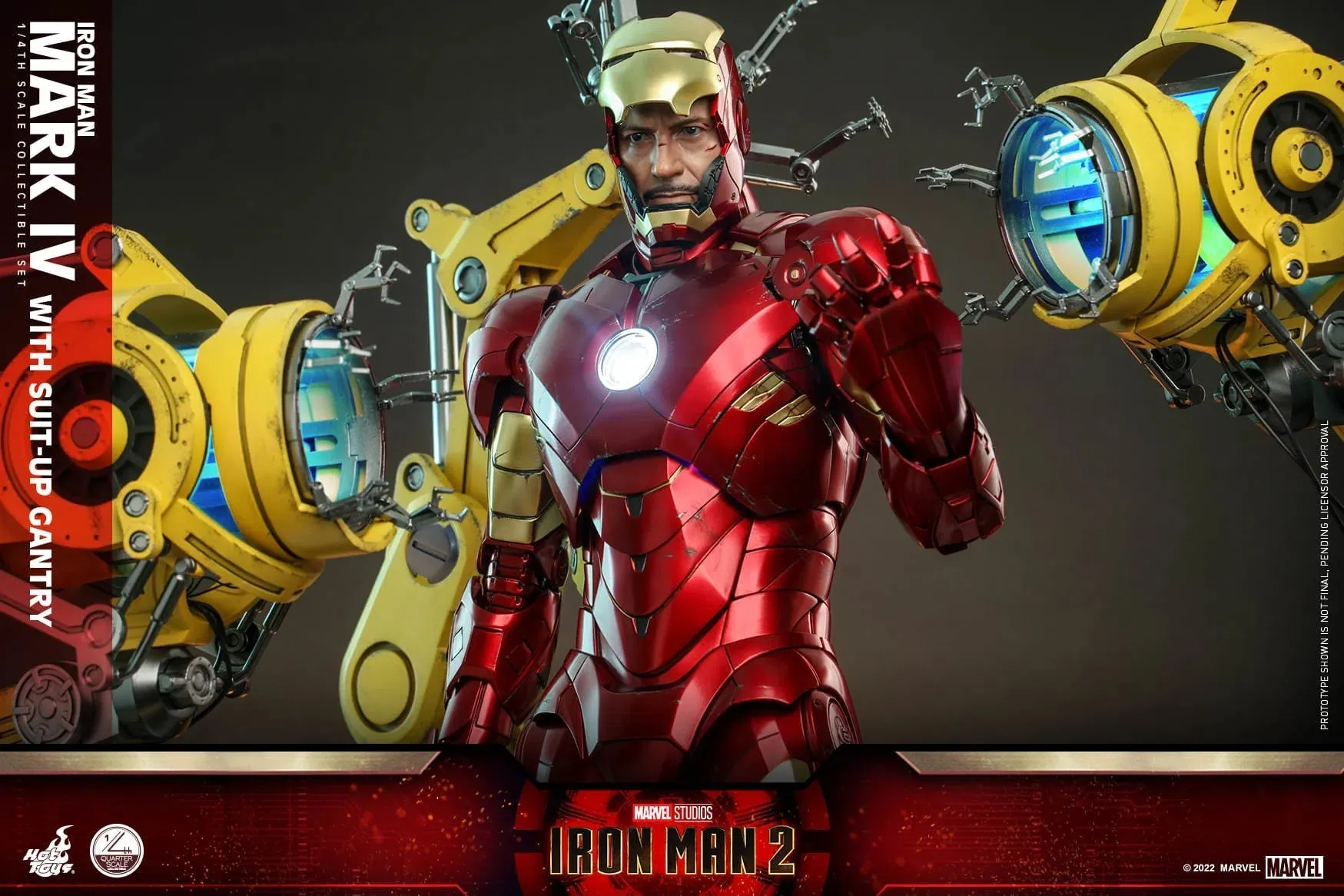 Iron Man: MKIV With Suit Up Gantry: Iron Man 2: Marvel: Quarter Scale: QS021