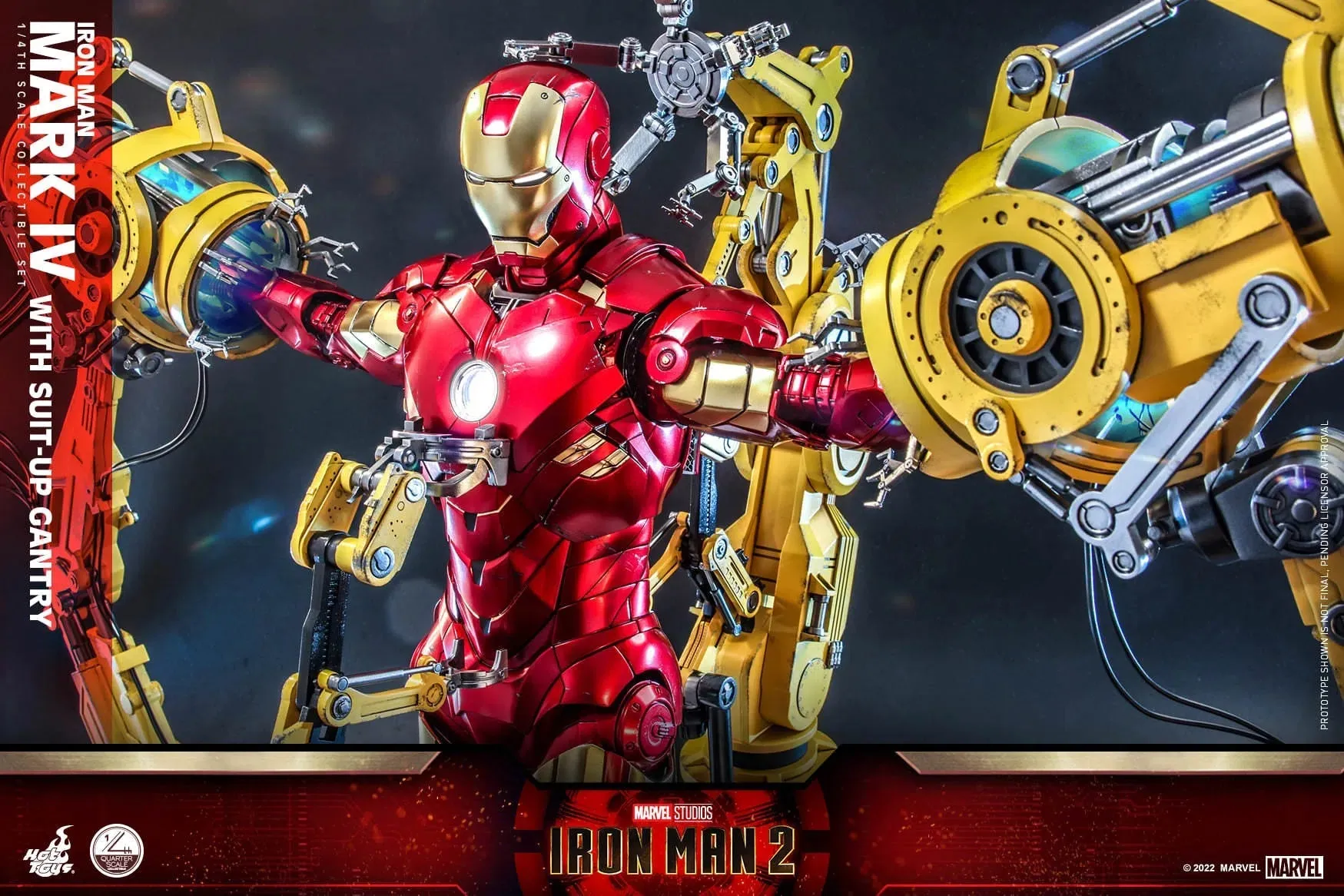 Iron Man: MKIV With Suit Up Gantry: Iron Man 2: Marvel: Quarter Scale: QS021