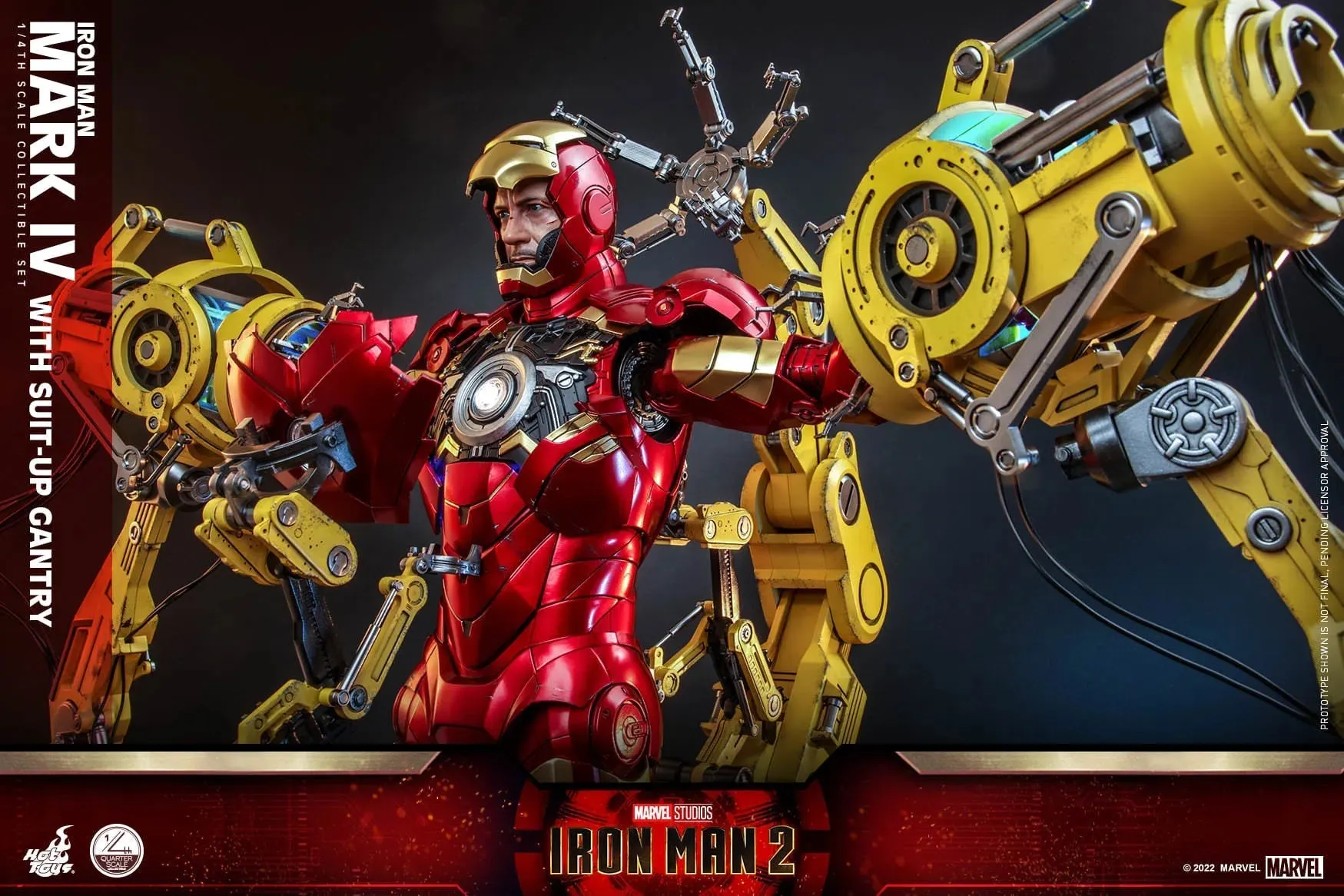 Iron Man: MKIV With Suit Up Gantry: Iron Man 2: Marvel: Quarter Scale: QS021