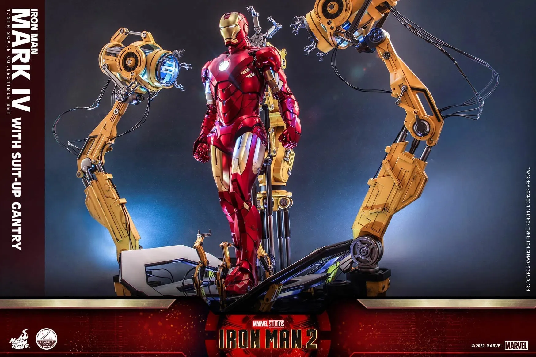 Iron Man: MKIV With Suit Up Gantry: Iron Man 2: Marvel: Quarter Scale: QS021