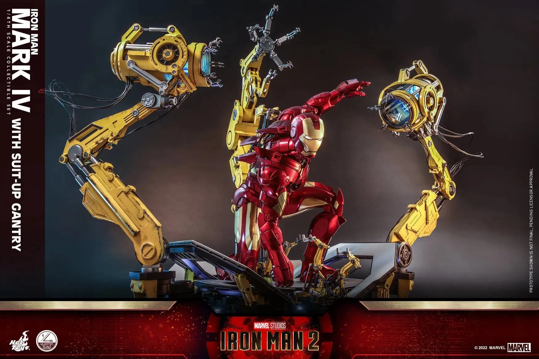 Iron Man: MKIV With Suit Up Gantry: Iron Man 2: Marvel: Quarter Scale: QS021