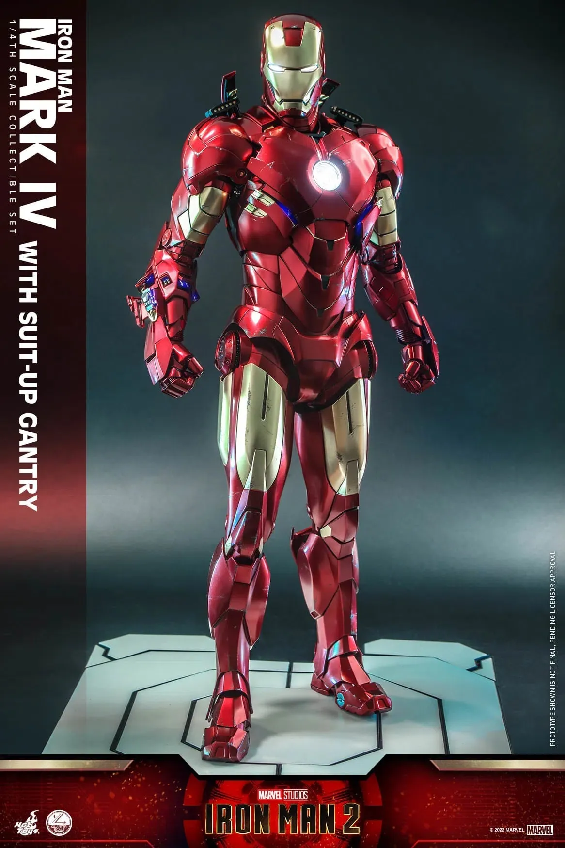 Iron Man: MKIV With Suit Up Gantry: Iron Man 2: Marvel: Quarter Scale: QS021