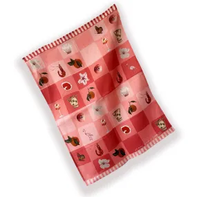 It's A Holiday Garden Linen Tea Towel