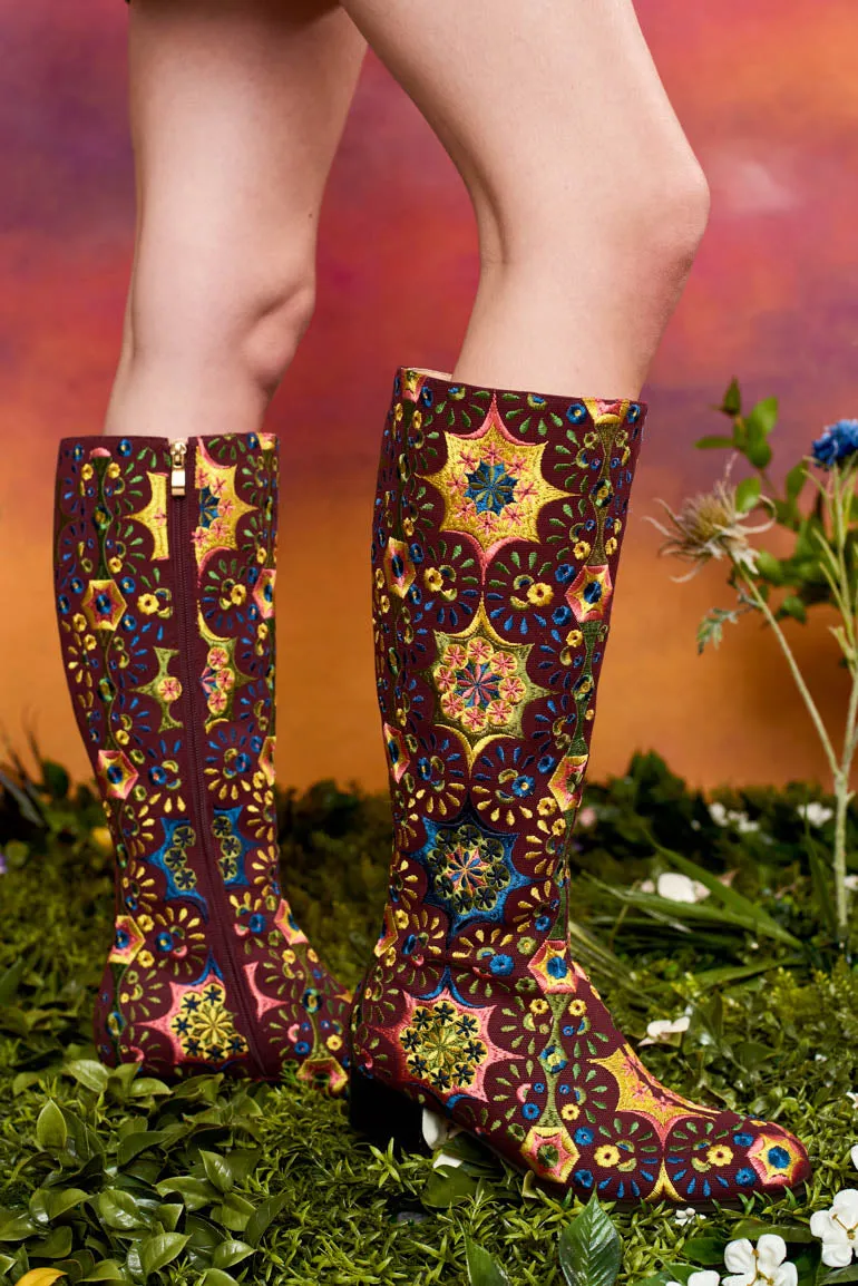 Love Is Love Kaleidoscope Embroidered Boot