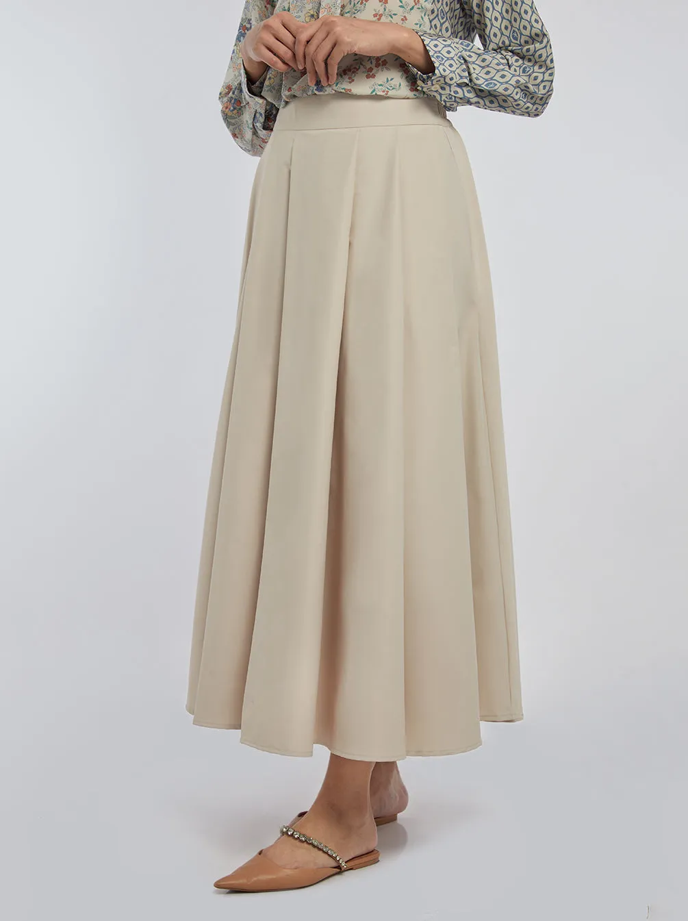 NURA SKIRT PLAIN CREME