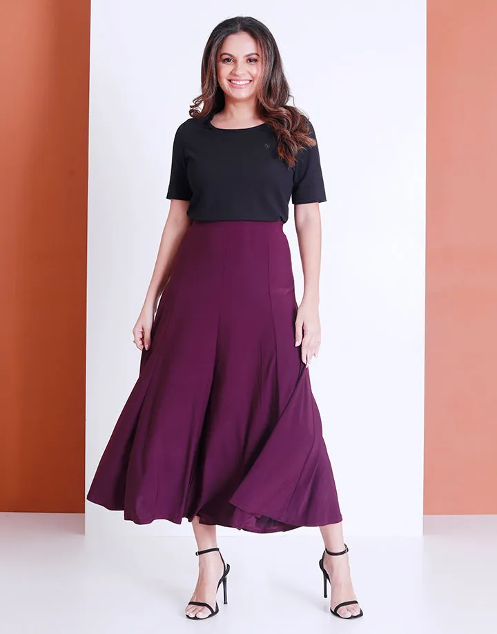 Plain Stretch 8 Pieces Skirt