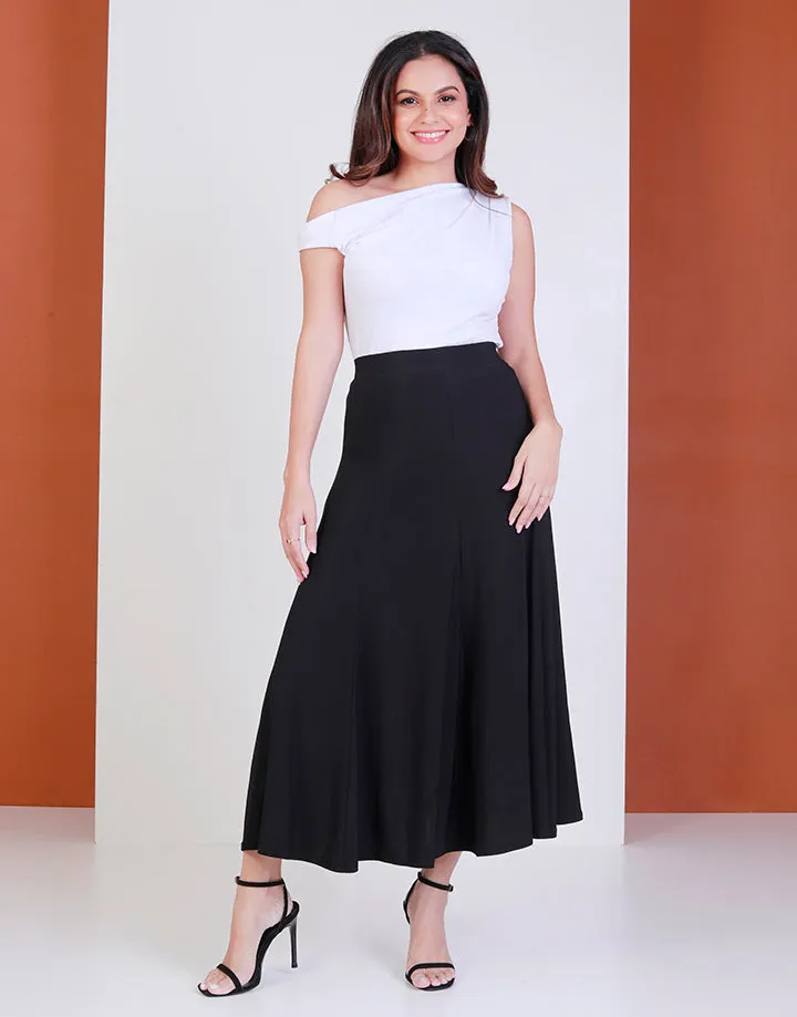 Plain Stretch 8 Pieces Skirt