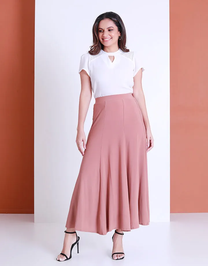 Plain Stretch 8 Pieces Skirt