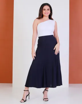 Plain Stretch 8 Pieces Skirt