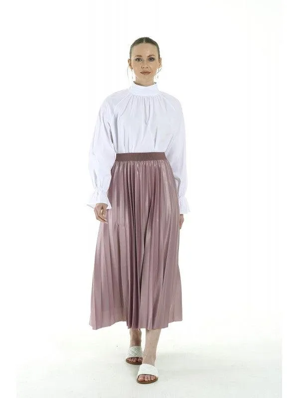 PLEAT LAD FAS SKIRT OLD ROSE 4203-15 HE