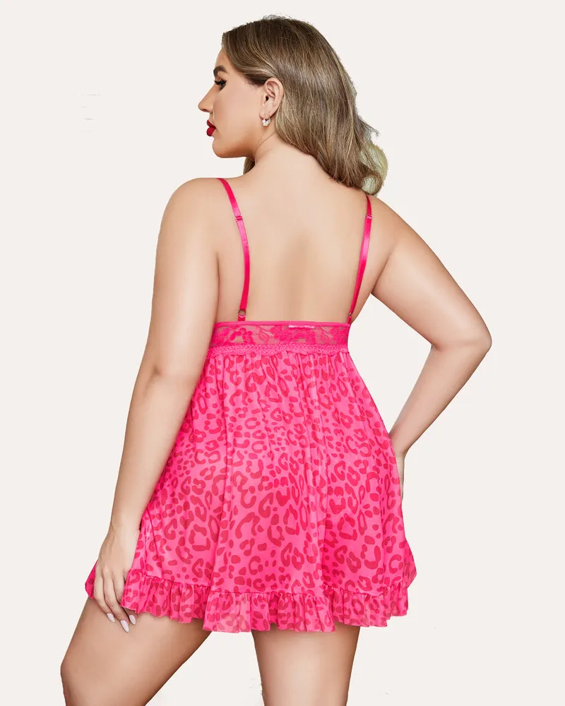 Plus Size Snap Crotch Babydoll