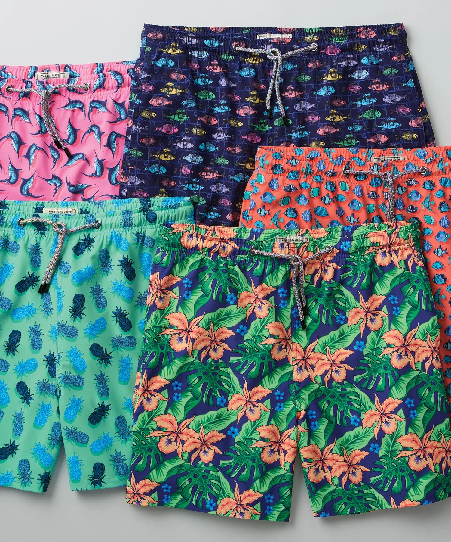 Printed Swim Trunks