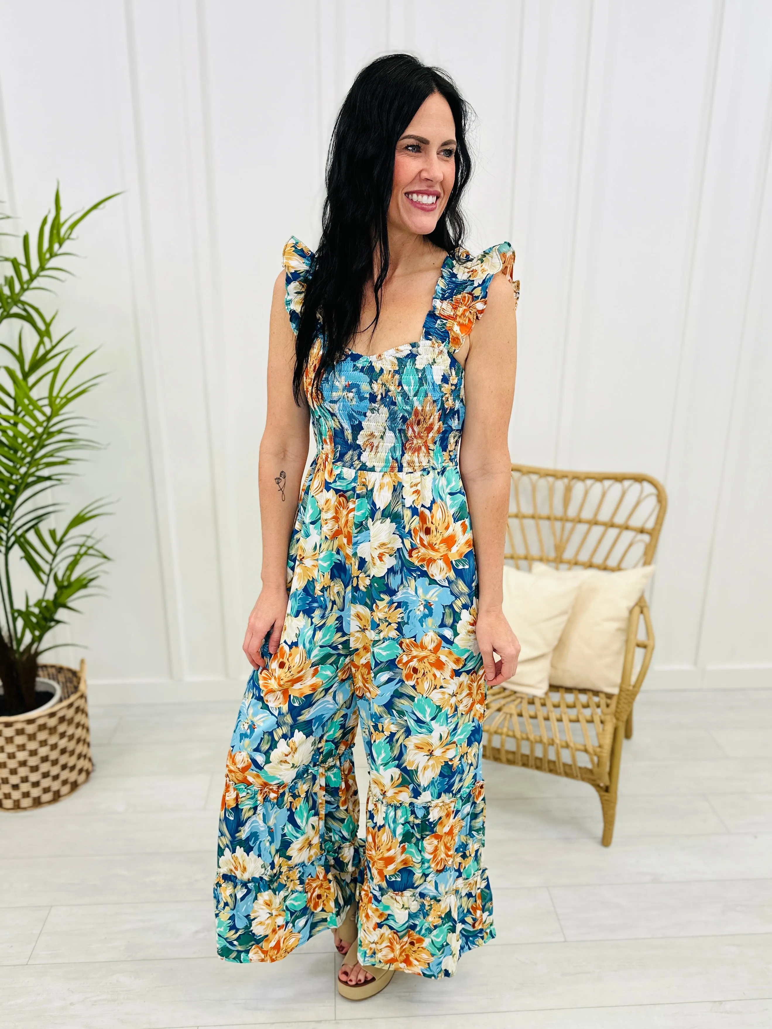 REG/CURVY Good Vibes On The Tide Jumpsuit