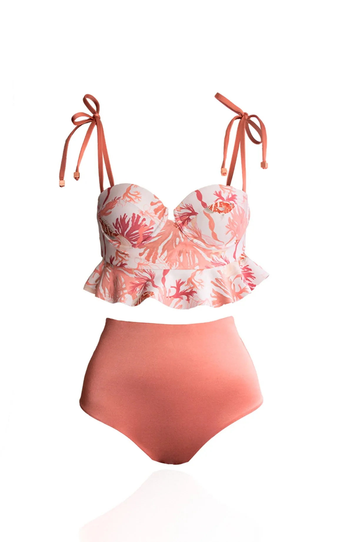 Rose High Waisted Bikini Bottom