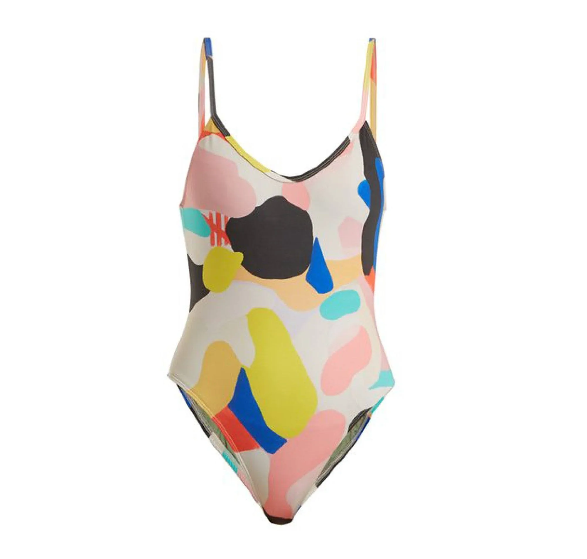 Scoop back swimsuit [Julian Smith Print]