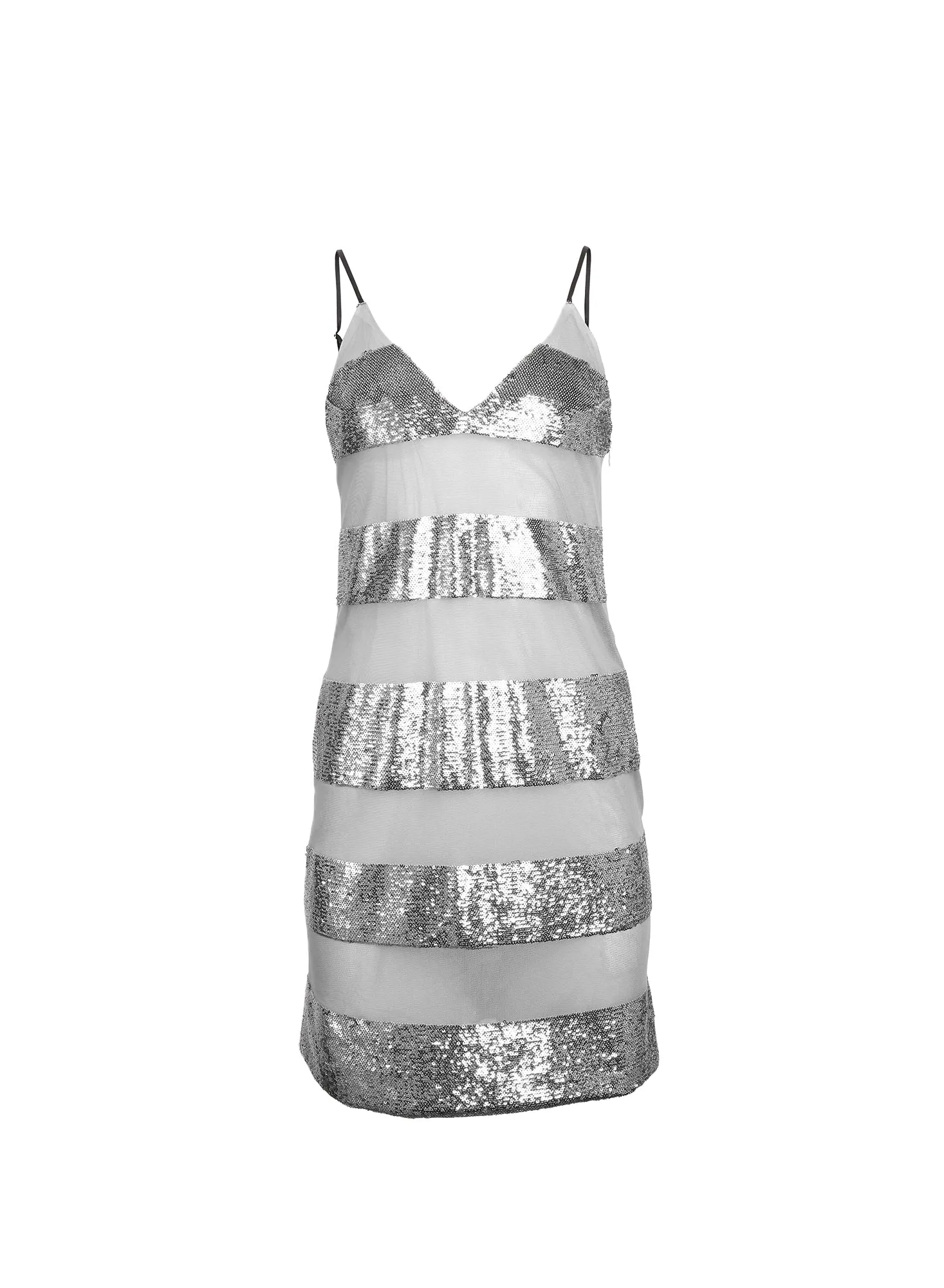 Sequin Stripe Mini Slip