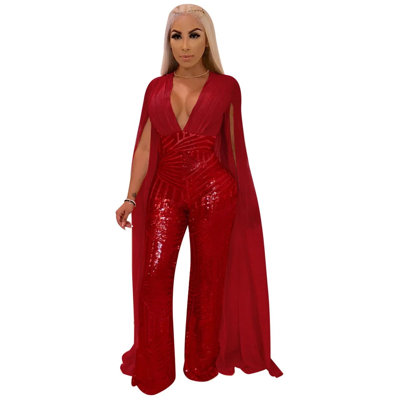 Sexy Sequined Evening Women Dress Ladies Fashion Suit