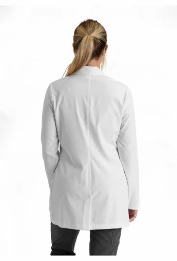 Skechers Womens 30"  Antimicrobial 4-Way Stretch Three Pocket Lab Coat