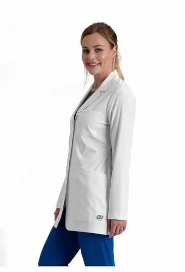 Skechers Womens 30"  Antimicrobial 4-Way Stretch Three Pocket Lab Coat