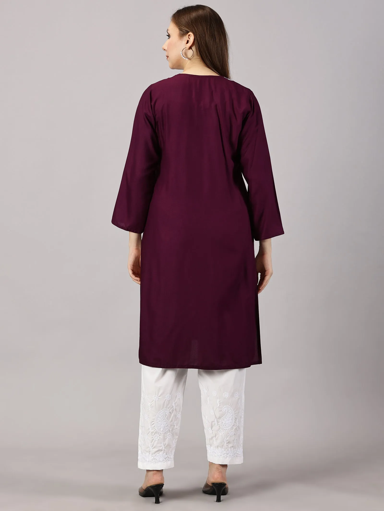 Soft rayon cotton kurti | Embroidered women’s kurti | Traditional ethnic wear