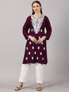 Soft rayon cotton kurti | Embroidered women’s kurti | Traditional ethnic wear