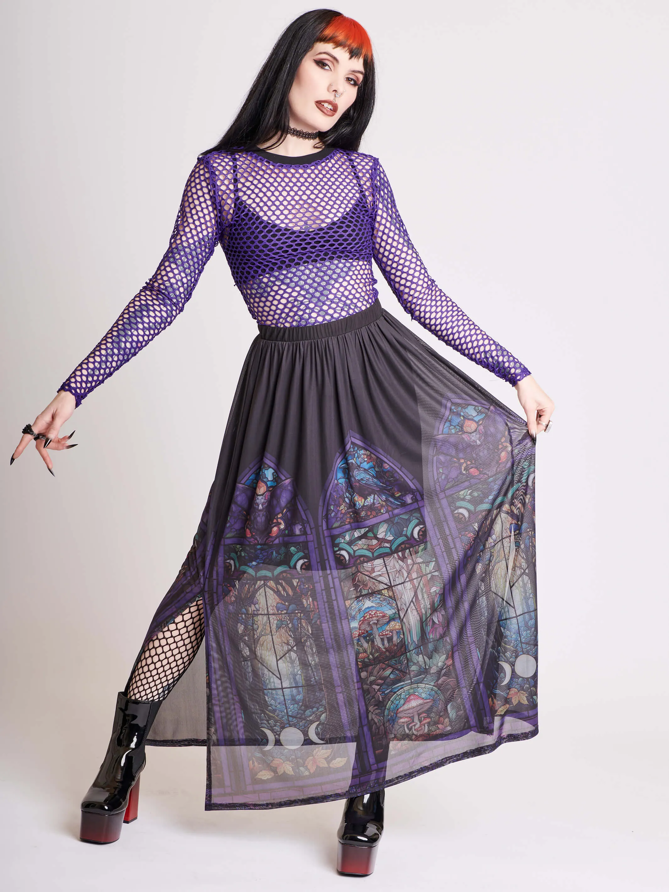 Stained Glass Maxi Skirt