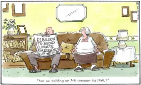 Steven Camley cartoon for The Herald - 15th March 2024 - (Print 1192)