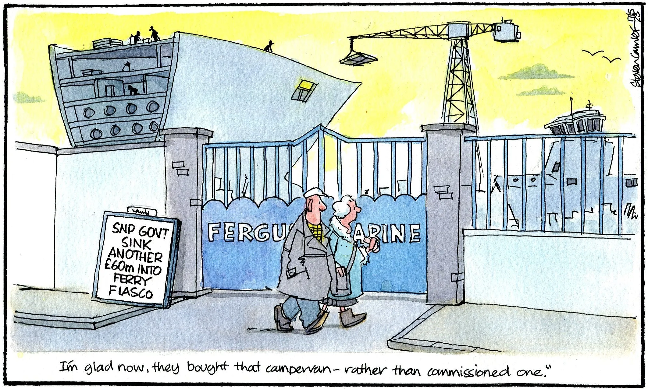 Steven Camley cartoon for The Herald 17th May 2023 (Print 1013)