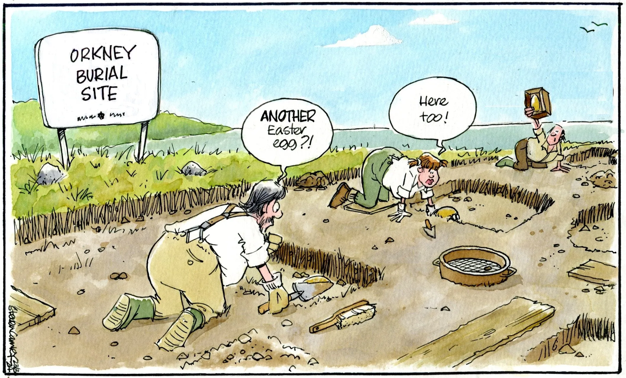 Steven Camley cartoon for The Herald - 23rd March 2024 - (Print 1201)