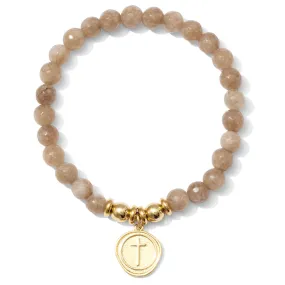 Stone Cross Bracelet