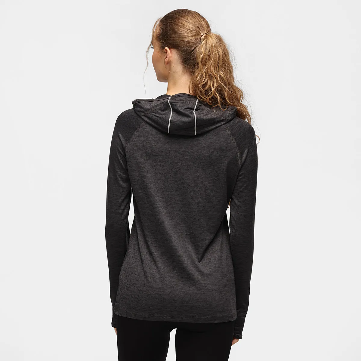 TKB Black Slate Cowl Neck Hoodie