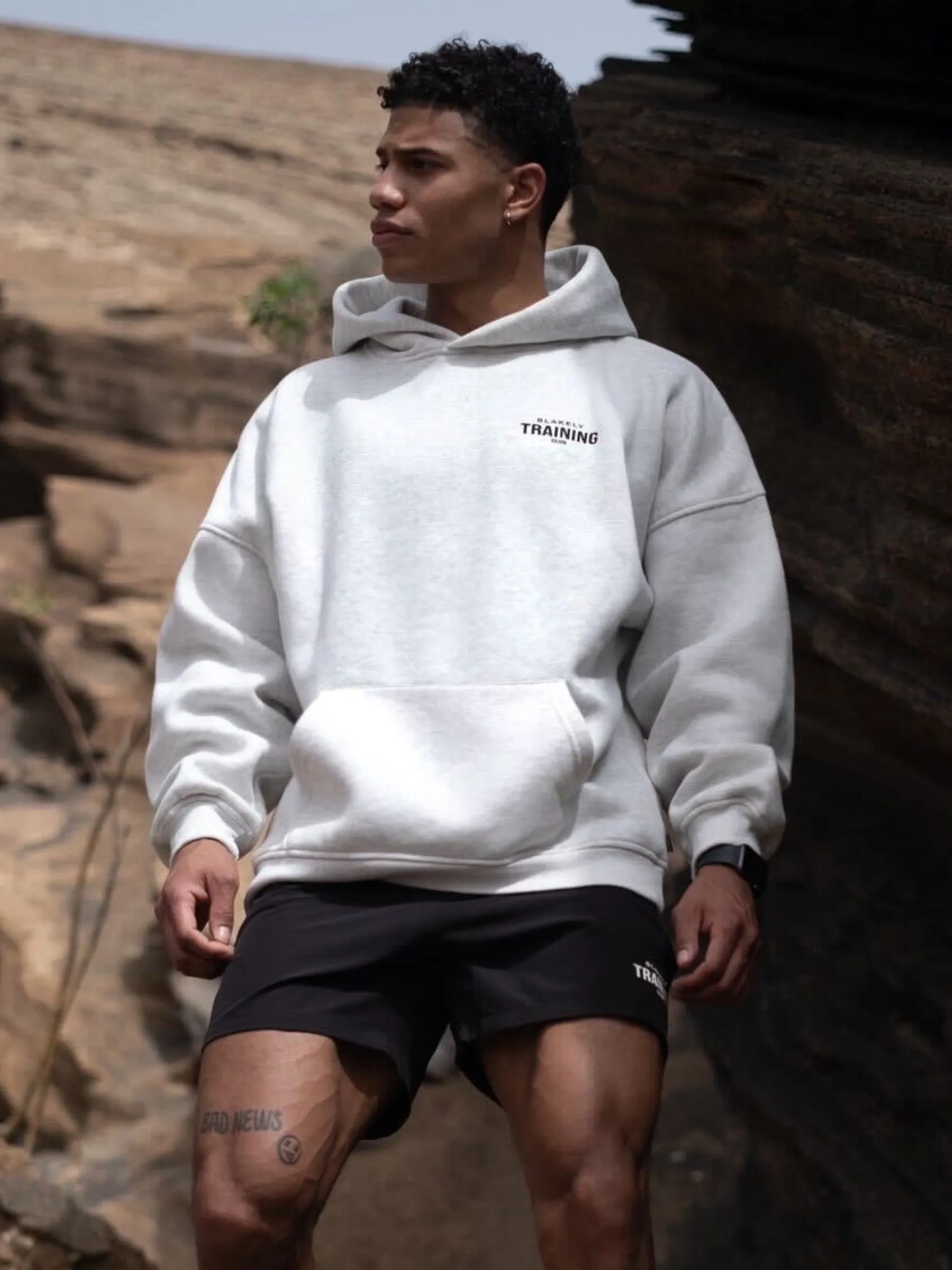 Training Club Relaxed Hoodie - Marl White