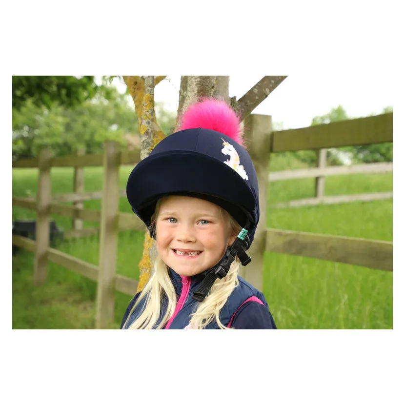 Unicorn Navy & Pink Hat Silk