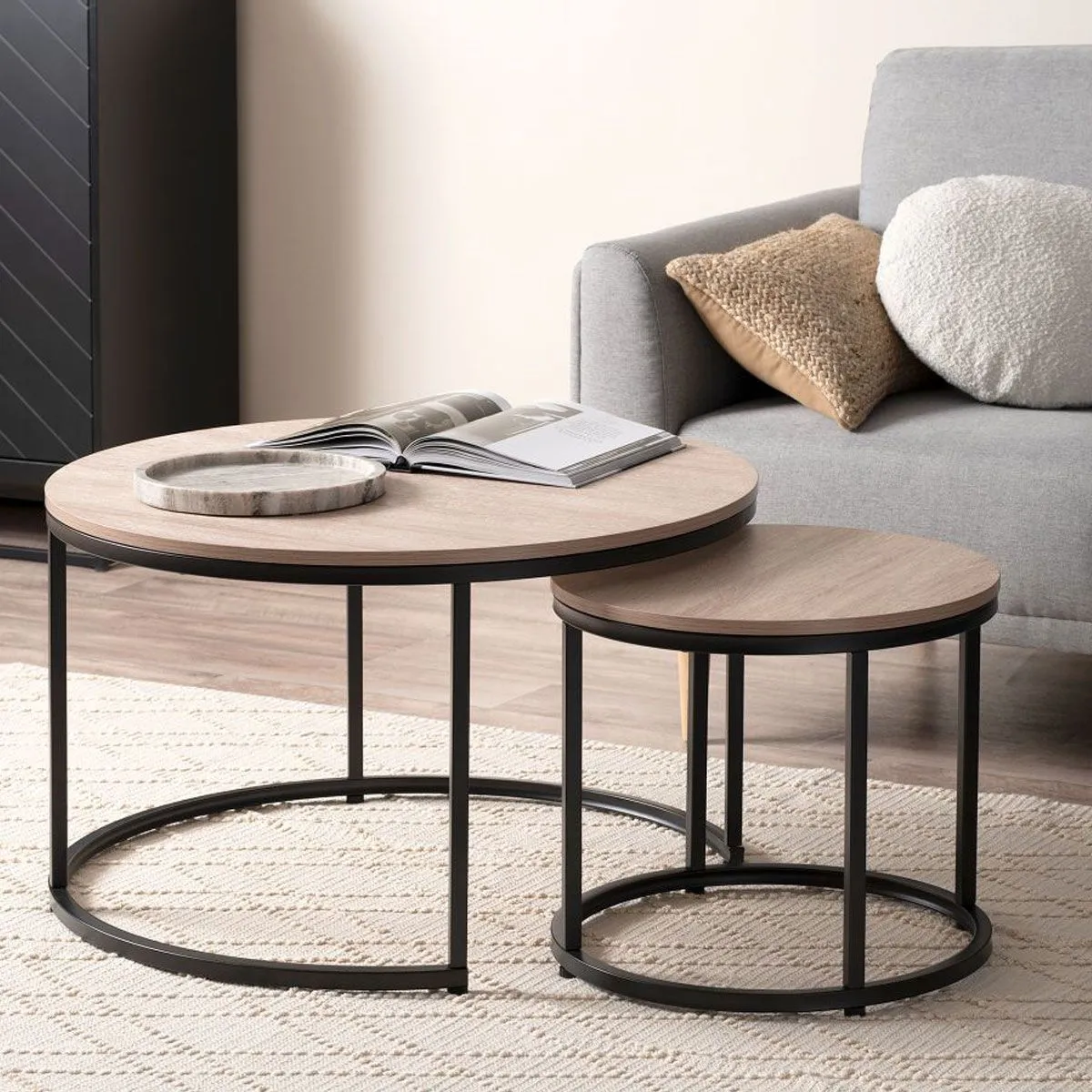 Vigo Nesting Coffee Tables - Black