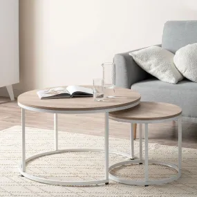 Vigo Nesting Coffee Tables - White