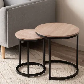 Vigo Nesting Side Tables - Black