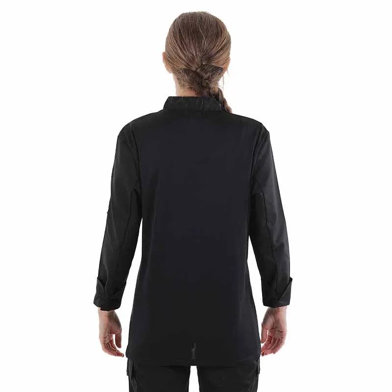 Women's Fusion Long Sleeve Chef Coat - MANELLI