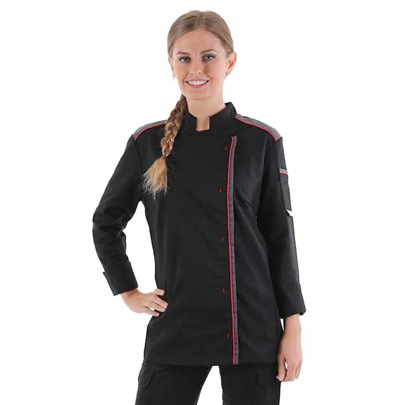 Women's Fusion Long Sleeve Chef Coat - MANELLI