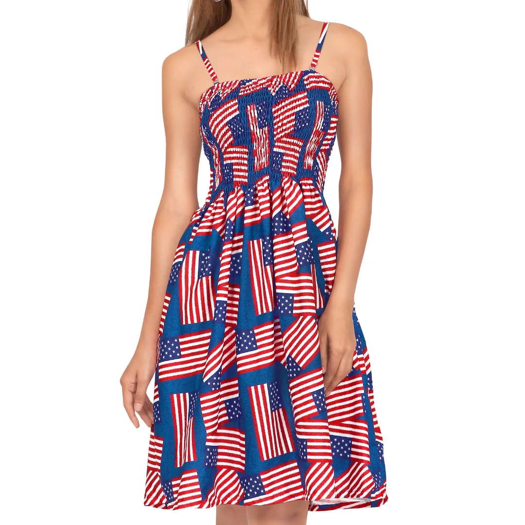 Women's One Size Patriotic Flag Dress